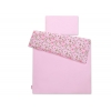 Babybett Bettwäsche Set 2-tlg - rosa Schmetterlinge