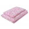Babybett Bettwäsche Set 2-tlg - rosa Schmetterlinge