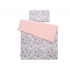 Babybett Bettwäsche Set 2-tlg - Schwäne grau