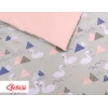 Babybett Bettwäsche Set 2-tlg - Schwäne grau