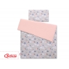 Babybett Bettwäsche Set 2-tlg - Schwäne grau