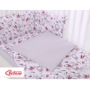 Babybett Bettwäsche Set 2-tlg - Schwalben rosa