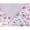 Babybett Bettwäsche Set 2-tlg - Schwalben rosa