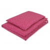 Babybett Bettwäsche Set 2-tlg - weinrote Sternchen