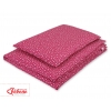 Babybett Bettwäsche Set 2-tlg - weinrote Sternchen
