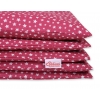 Babybett Bettwäsche Set 2-tlg - weinrote Sternchen