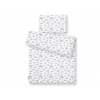 Babybett Bettwäsche Set 2-tlg - Wolken grau