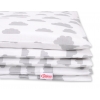 Babybett Bettwäsche Set 2-tlg - Wolken grau