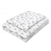 Babybett Bettwäsche Set 2-tlg - Wolken grau