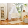 Babybett für Elternbett FABIO mit Matratze und Bettwäsche Set - Basic Elefanten beige