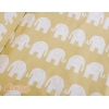 Babybett für Elternbett FABIO mit Matratze und Bettwäsche Set - Basic Elefanten beige