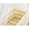 Babybett für Elternbett FABIO mit Matratze und Bettwäsche Set - Basic Elefanten beige