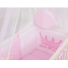 Babybett für Elternbett FABIO mit Matratze und Bettwäsche Set - Little Prince/Princess rosa