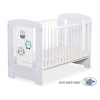 Babybett Grau 120x60cm Eulen 5017-06-431