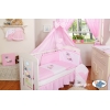 Babybett Himmel aus Baumwolle - Esel Luca rosa