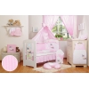 Babybett Himmel aus Baumwolle - Esel Luca rosa
