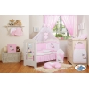 Babybett Himmel aus Baumwolle - Esel Luca rosa