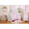 Babybett Himmel aus Baumwolle - Esel Luca rosa
