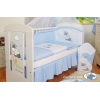 Babybett Himmel aus Chiffon - Esel Luca blau