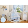 Babybett Himmel aus Chiffon - Esel Luca blau