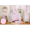 Babybett Himmel aus Chiffon - Esel Luca rosa
