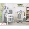 Babybett Himmel aus Chiffon - Little Prince/Princess anthrazit