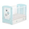 Babybett mit Schublade MAXI 120x60cm Eulen