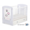 Babybett mit Schublade MAXI 120x60cm Eulen
