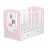 Babybett mit Schublade MAXI 120x60cm Eulen