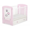 Babybett mit Schublade MAXI 120x60cm Eulen