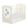 Babybett mit Schublade MAXI 120x60cm Eulen