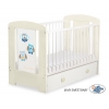 Babybett mit Schublade MAXI 120x60cm Eulen