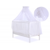 Babybett Moskitonetz aus Chiffon -  weiß
