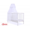 Babybett Moskitonetz aus Chiffon -  weiß