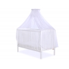 Babybett Moskitonetz aus Chiffon -  weiß