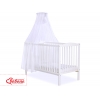 Babybett Moskitonetz aus Chiffon -  weiß