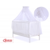 Babybett Moskitonetz aus Chiffon -  weiß