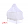Babybett Moskitonetz aus Chiffon -  weiß
