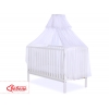 Babybett Moskitonetz aus Chiffon -  weiß