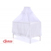 Babybett Moskitonetz aus Chiffon -  weiß