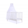 Babybett Moskitonetz aus Chiffon -  weiß