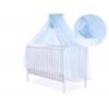 Babybett Moskitonetz aus Chiffon - blau