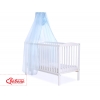 Babybett Moskitonetz aus Chiffon - blau