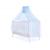 Babybett Moskitonetz aus Chiffon - blau