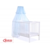 Babybett Moskitonetz aus Chiffon - blau