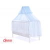 Babybett Moskitonetz aus Chiffon - blau