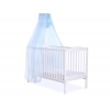 Babybett Moskitonetz aus Chiffon - blau