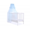 Babybett Moskitonetz aus Chiffon - blau