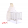 Babybett Moskitonetz aus Chiffon - creme