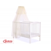 Babybett Moskitonetz aus Chiffon - creme
